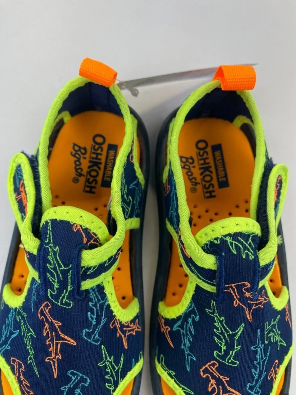 OshKosh Toddler Shark Theme Swim Beach Shoes  8M New w/ tags